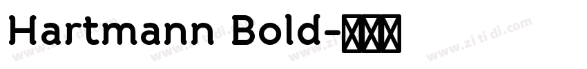 Hartmann Bold字体转换